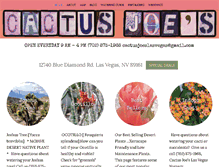 Tablet Screenshot of cactusjoeslasvegas.com